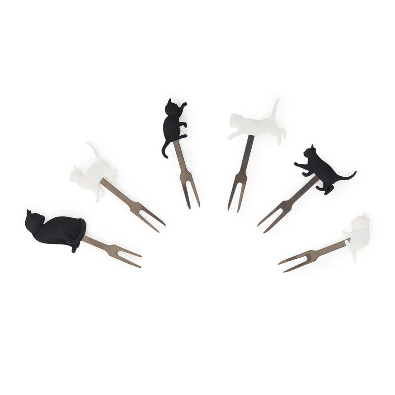 MINI FORCHETTE - SET 6 PZ CON GATTO