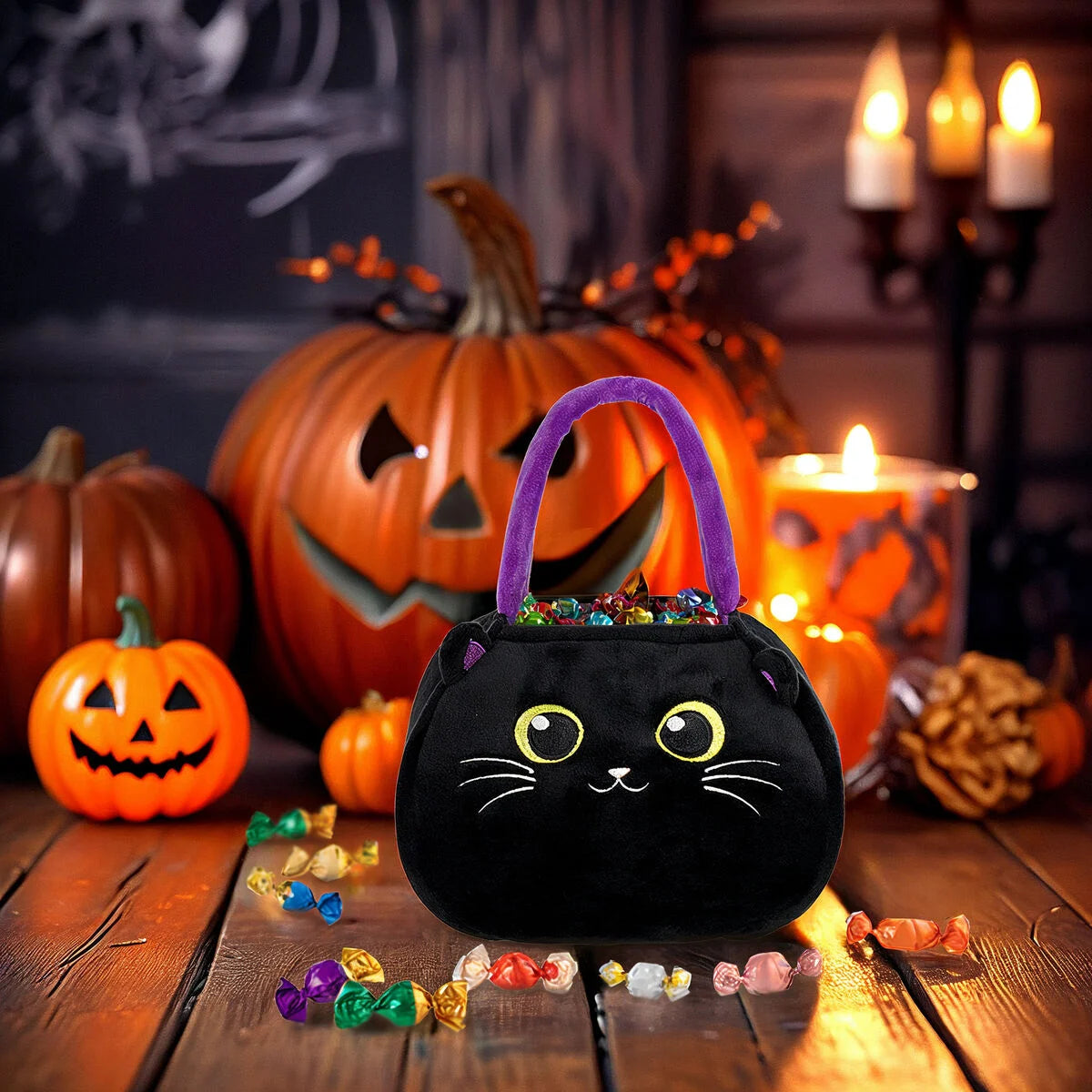 borsa per dolcetto o scherzetto - Trick or Treat Gatto