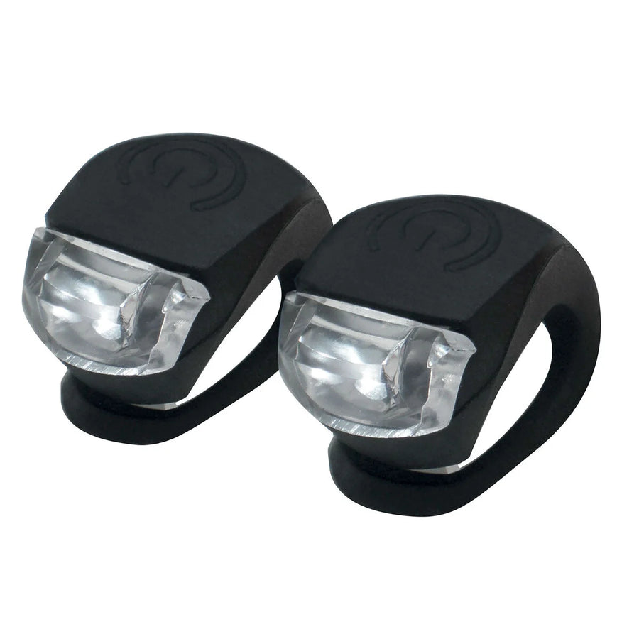 set di 2 luci led per bici - bike light set