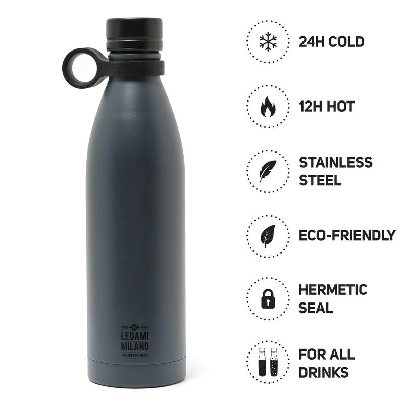 bottiglia termica - hot & cold vacum bottle black 800ml