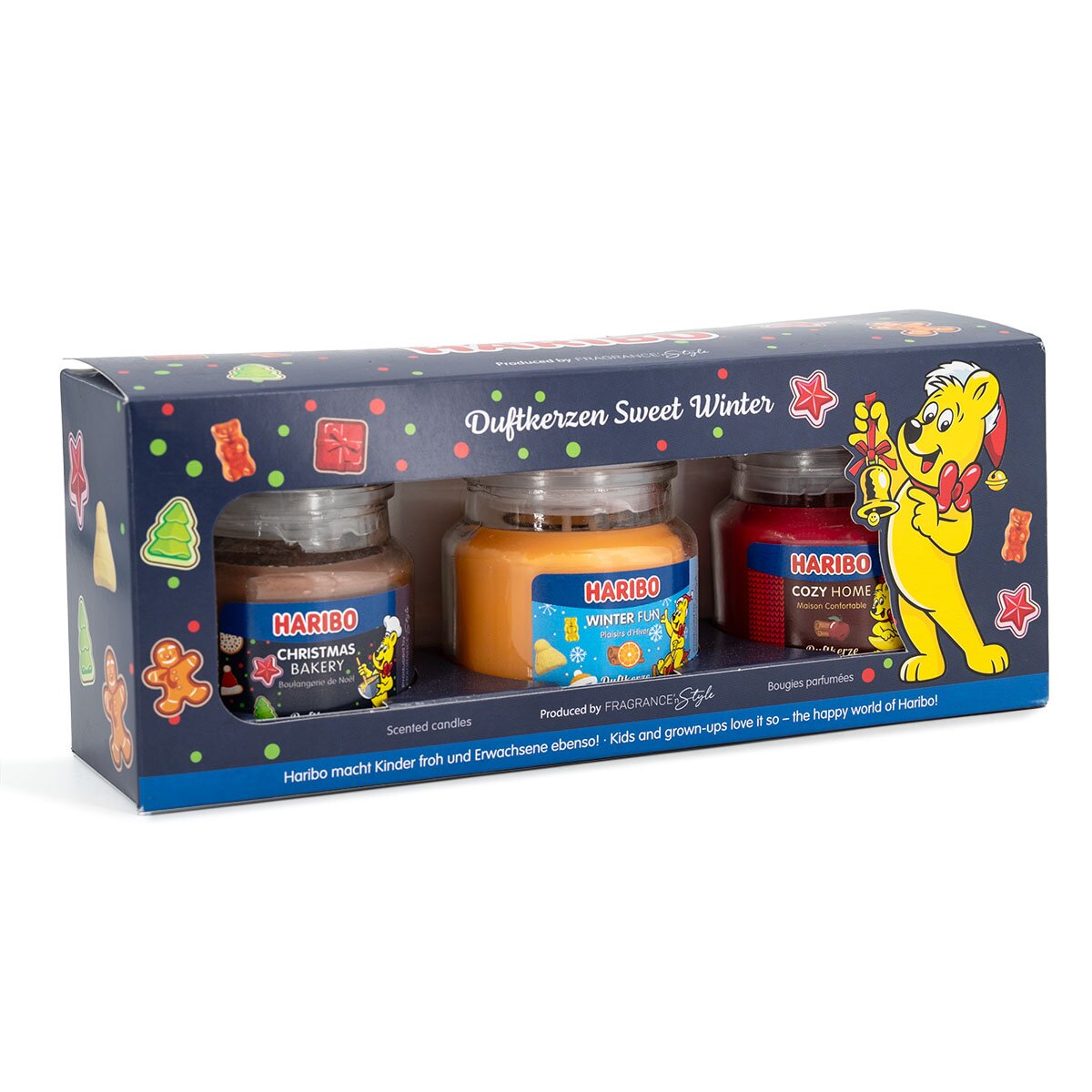 SET DI 3 CANDELE PROFUMATE SWEET WINTER HARIBO