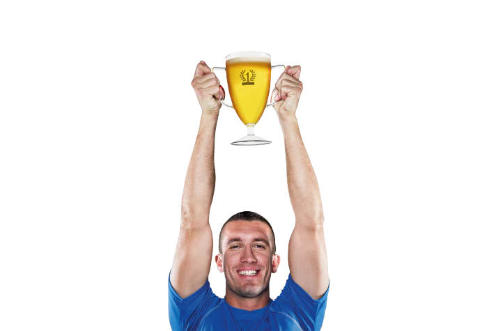 BEER TROPHY - BICCHIERE BIRRA A TROFEO