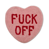 TAPPETO FUCK OFF HEART RUG