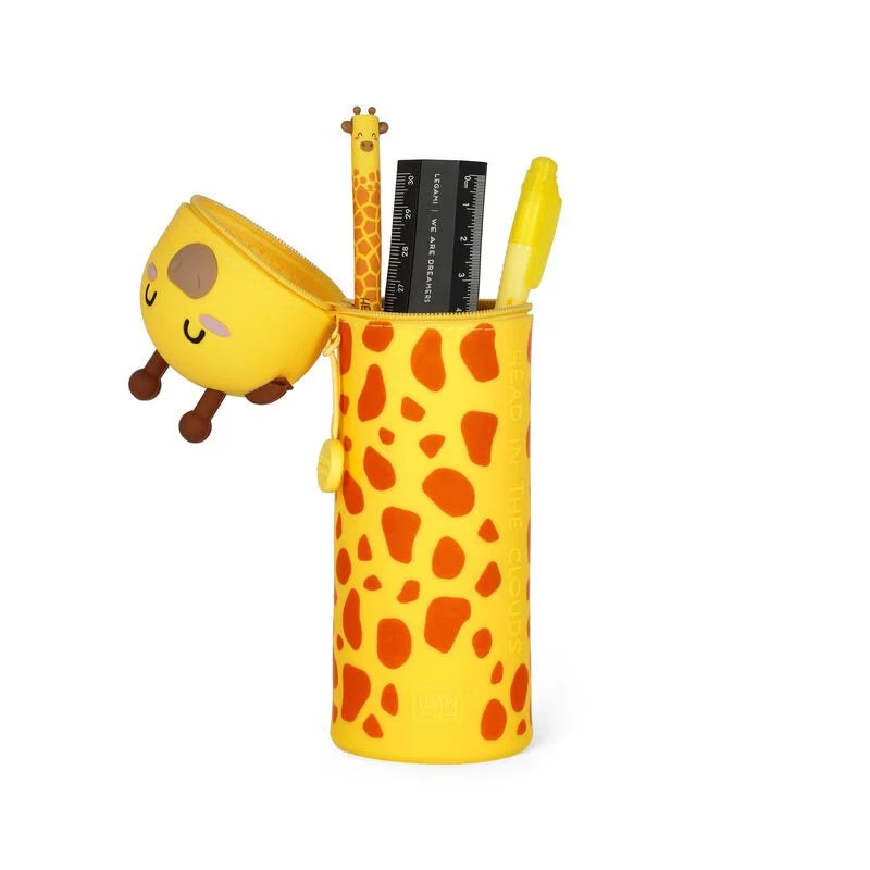 astuccio kawaii 2 in 1 soft silicone - giraffa