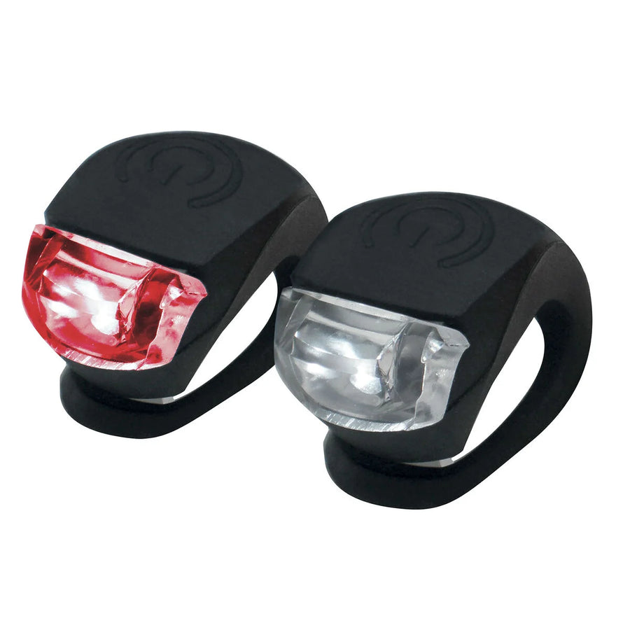 set di 2 luci led per bici - bike light set