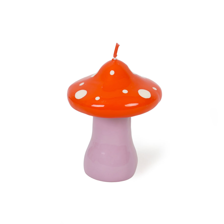 candela a fungo - mushroom candle Helio Ferretti rosso