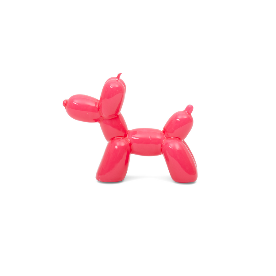 candela a cagnolino - balloon dog Helio Ferretti magenta