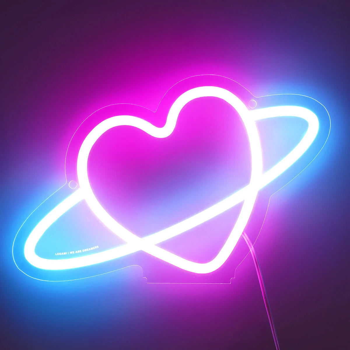 IT'S A SIGN LAMPADA LED PLANET HEART