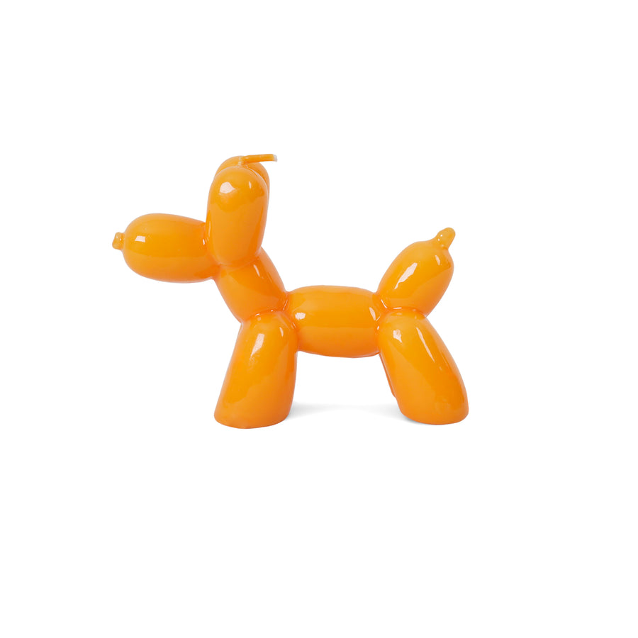 candela a cagnolino - balloon dog Helio Ferretti arancione