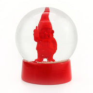 SNOW GLOBE NAUGHTY GNOME RED