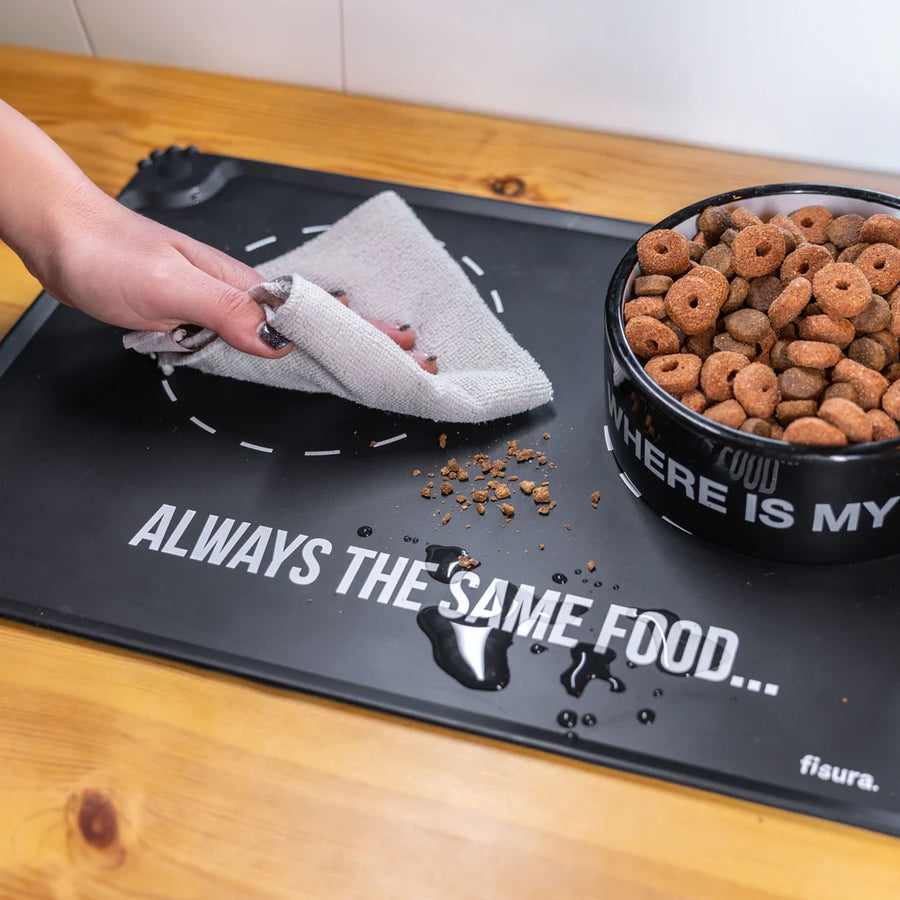 tappetino per animali domestici - pet feeding mat "always the same food"