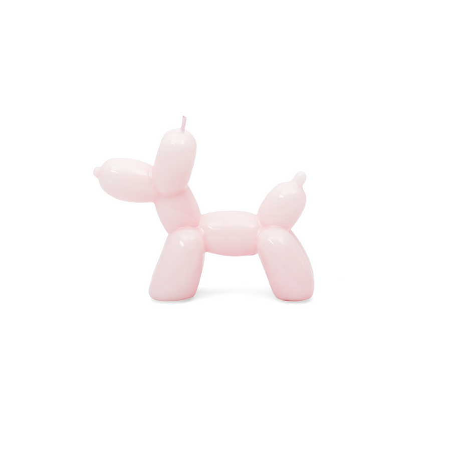 candela a cagnolino - balloon dog Helio Ferretti rosa