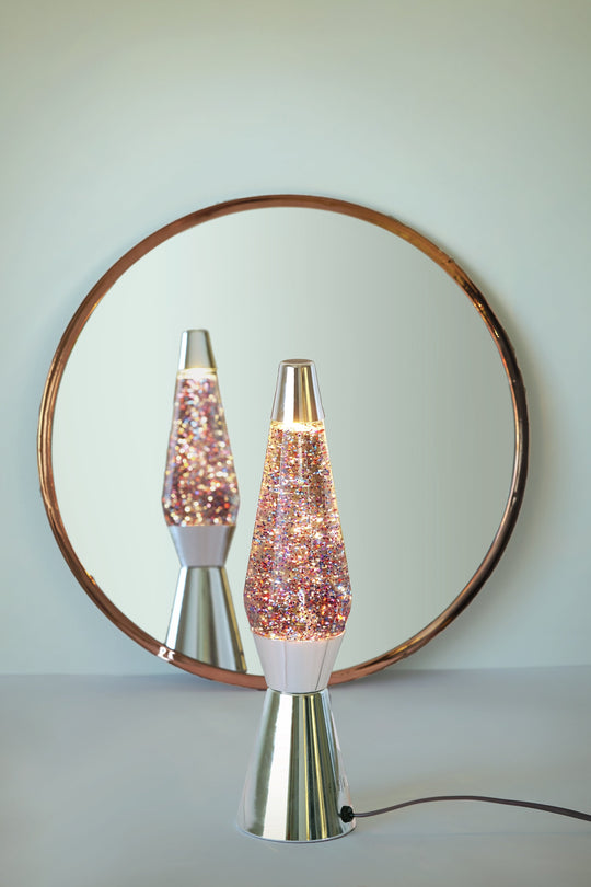 LAVA LAMP ROSA GLITTER