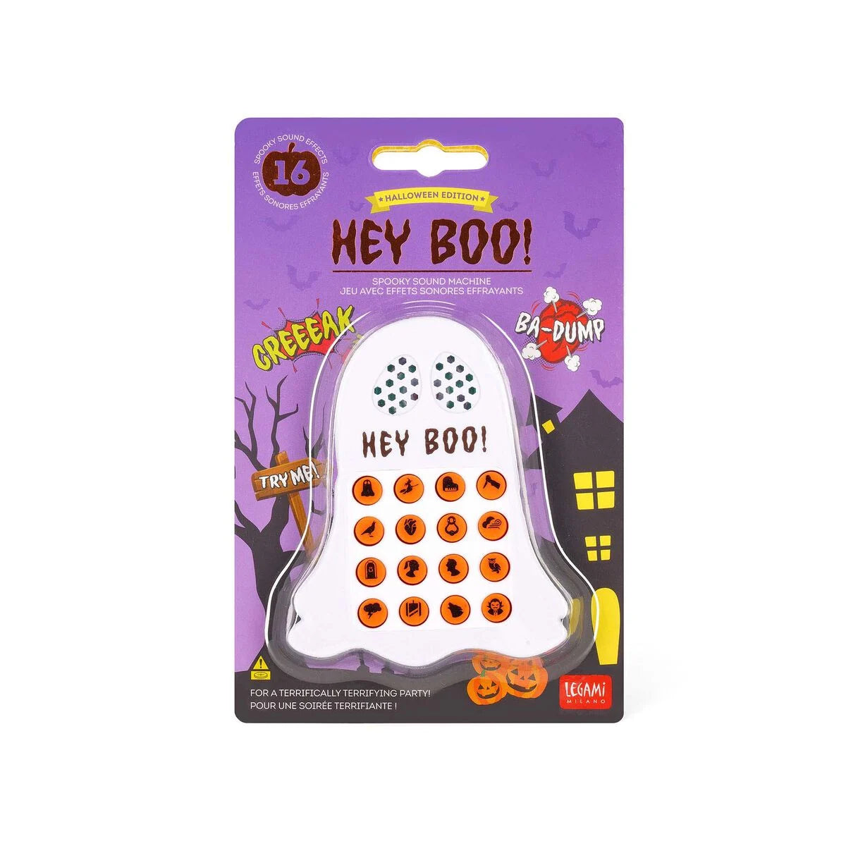 gioco con effetti sonori spaventosi - Hey Boo!