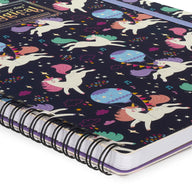 quaderno spiralato a righe - spiral notebook maxi unicorno