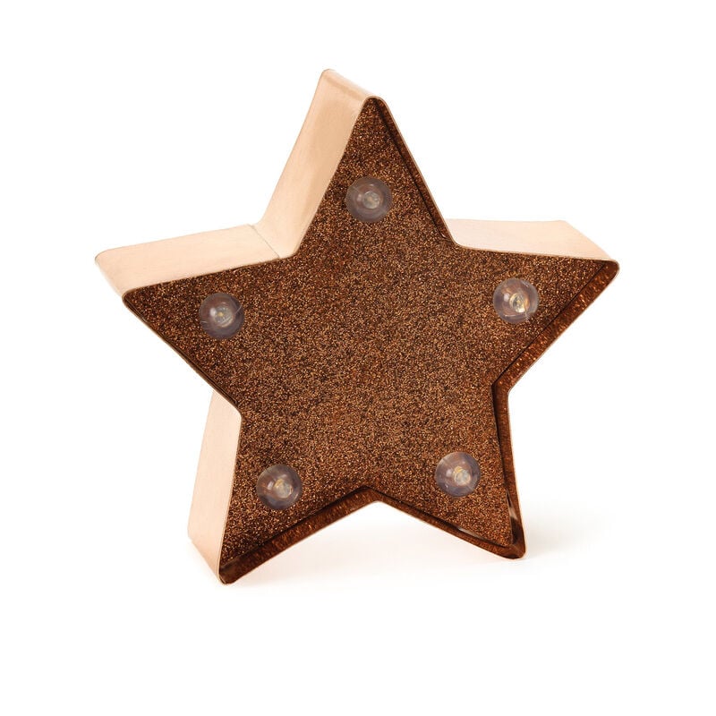 mini luce decorativa Stella con glitter