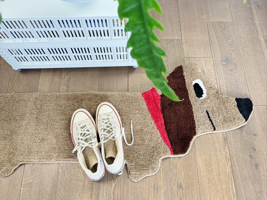 TAPPETO BASSOTTO - STRETCHED SAUSAGE DOG RUG