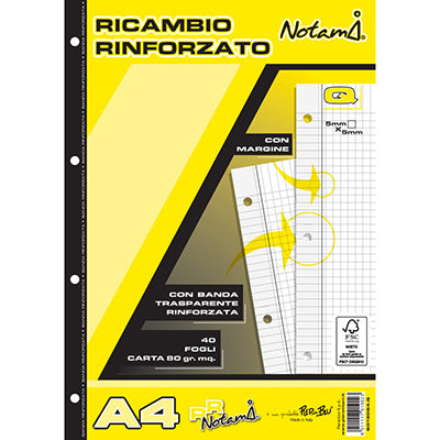 RICAMBIO RINFORZATO Q GR.80 A4