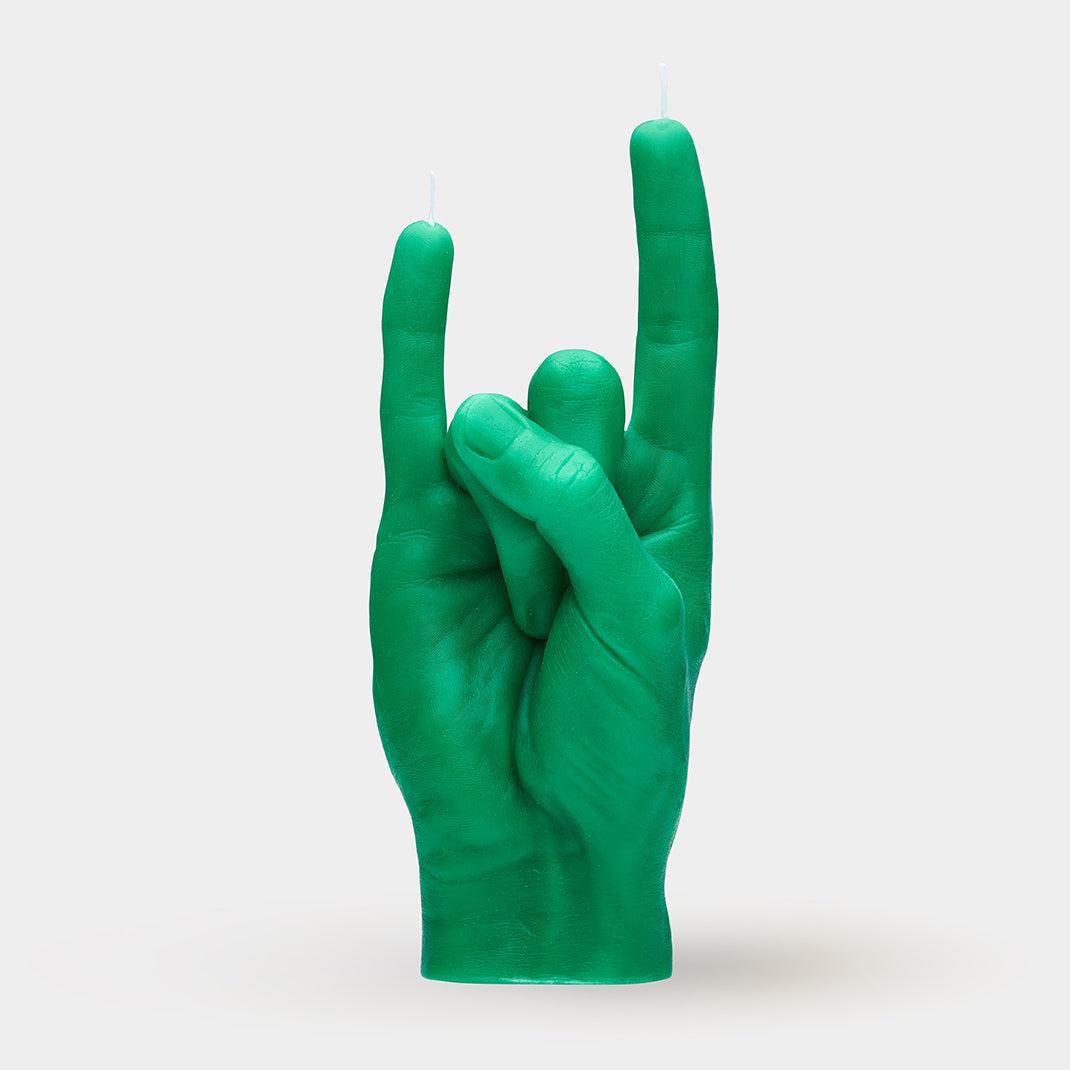 YOU ROCK CANDLE HAND - GREEN