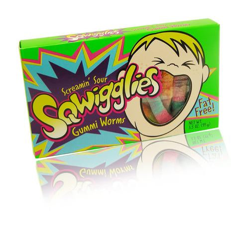 SQWIGGLIES SCREAMIN' SOUR GUMMI WORMS