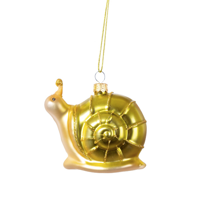 GARDEN SNAIL SHAPED BAUBLE